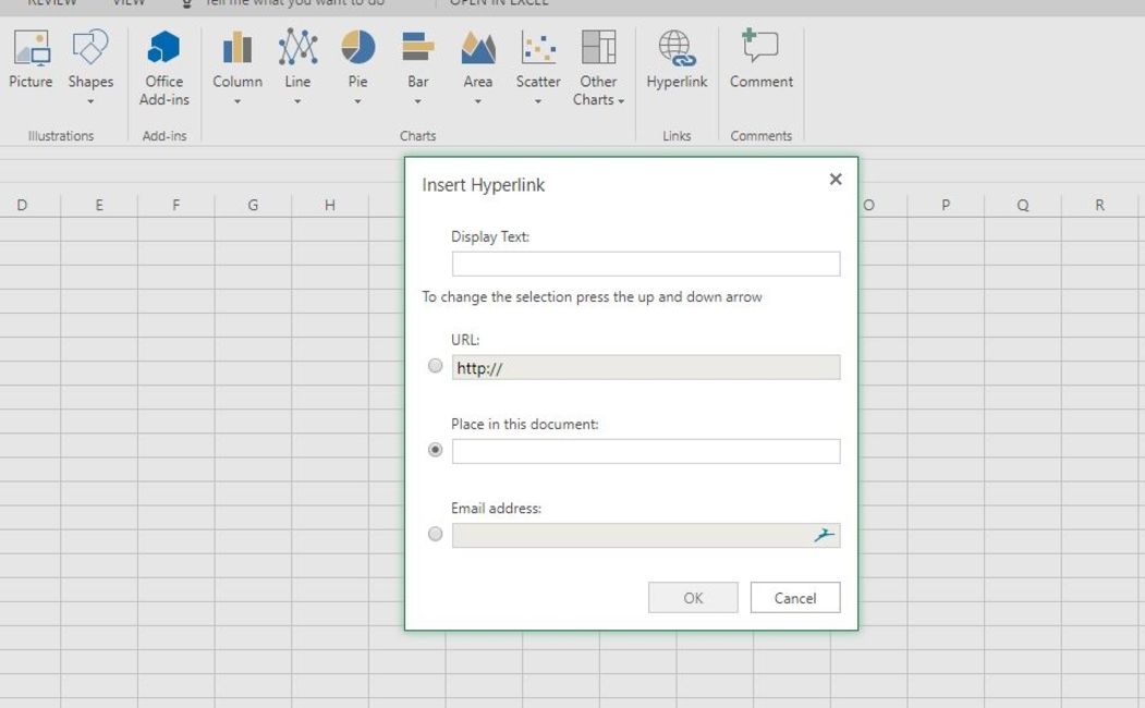 turn off email hyperlinks in excel for mac